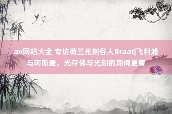 av网站大全 专访荷兰光刻各人Braat|飞利浦与阿斯麦，光存储与光刻的期间更替