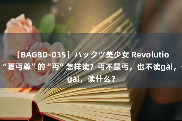 【BAGBD-035】ハックツ美少女 Revolution Rino “夏丏尊”的“丏”怎样读？丏不是丐，也不读gài，读什么？