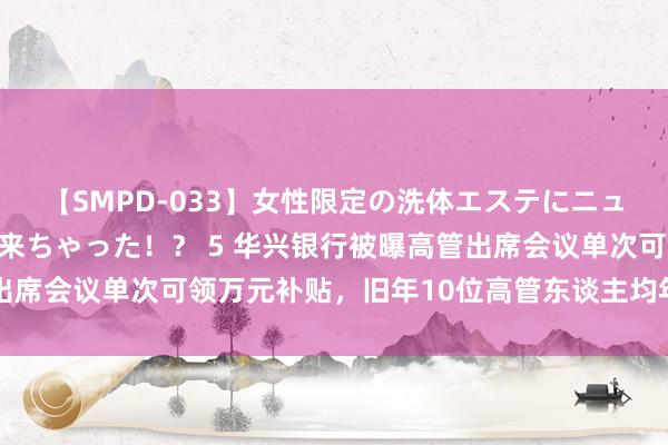 【SMPD-033】女性限定の洗体エステにニューハーフのお客さんが来ちゃった！？ 5 华兴银行被曝高管出席会议单次可领万元补贴，旧年10位高管东谈主均年薪248万元