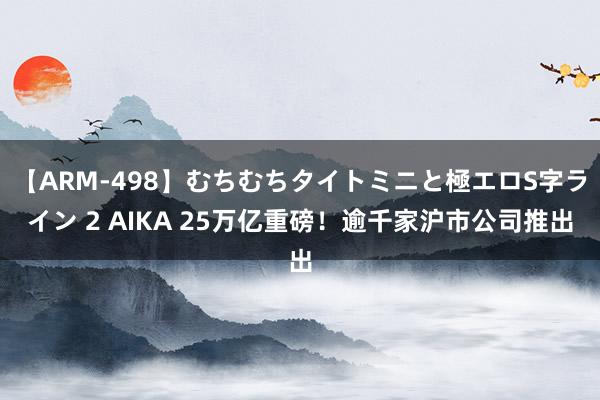 【ARM-498】むちむちタイトミニと極エロS字ライン 2 AIKA 25万亿重磅！逾千家沪市公司推出