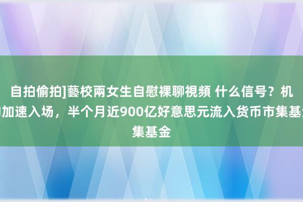 自拍偷拍]藝校兩女生自慰裸聊視頻 什么信号？机构加速入场，半个月近900亿好意思元流入货币市集基金