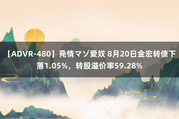 【ADVR-480】発情マゾ愛奴 8月20日金宏转债下落1.05%，转股溢价率59.28%