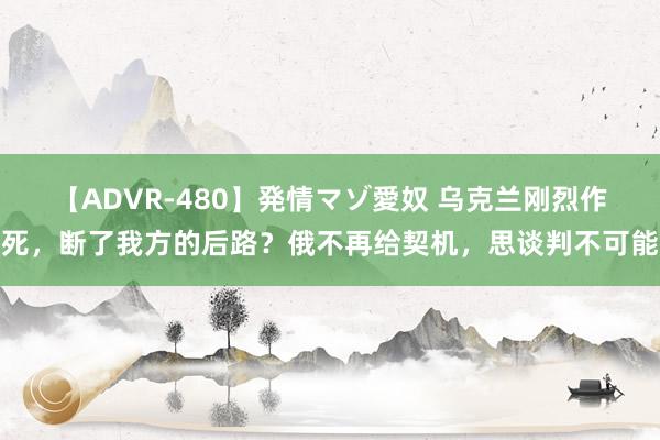 【ADVR-480】発情マゾ愛奴 乌克兰刚烈作死，断了我方的后路？俄不再给契机，思谈判不可能