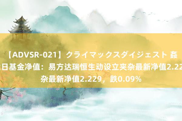 【ADVSR-021】クライマックスダイジェスト 姦鬼 ’10 8月22日基金净值：易方达瑞恒生动设立夹杂最新净值2.229，跌0.09%